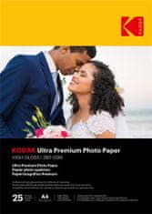 Kodak Fotopapír Ultra Premium Photo RC Gloss (280g/m2) A4 25 listů
