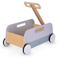 Mamabrum Dřevěný vozík na hračky - tahací přívěs