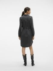 Vero Moda Dámské šaty VMENVY Loose Fit 10300056 Black Denim (Velikost M)