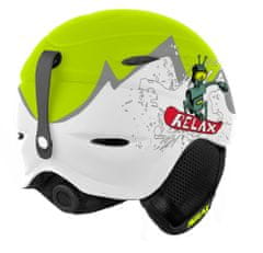 Relax dětská helma Twister bílá-zelená XS