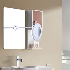 Netscroll Zrcadlo s přiblížením, výkonným LED světlem a ohebným držákem, BeautyMirror