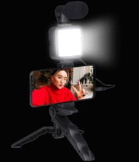 Grundig Selfie studio s osvětlením a tripod