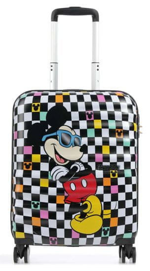 American Tourister Příruční kufr Wavebreaker Disney 55cm Mickey Check