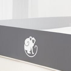 Zábrana na postel Monkey Mum Popular - 200 cm - světle šedá