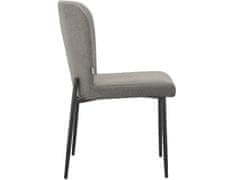 Danish Style Jídelní židle Oita (SET 2 ks), textil, světle šedá