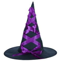 KIK Kostým čarodějnice fialový stylová sukně , klobouk a koště