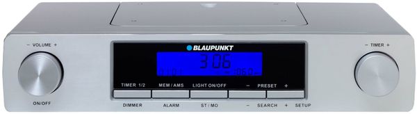 radiopřijímač Blaupunkt kr12sl stereo reproduktory kuchyňské rádio hodiny časovač sleep funkce fm tuner led podsvětlení