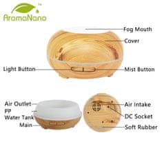 BOT Smart aroma difuzér B9 - světle hnědé dřevo