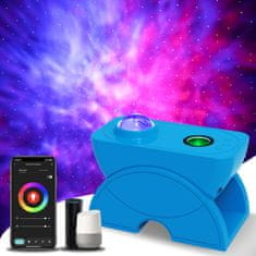 BOT Projektor noční oblohy S3 music & flexible, modrý