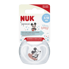 Nuk Dudlík Space Disney Mickey 6-18m BOX bílá