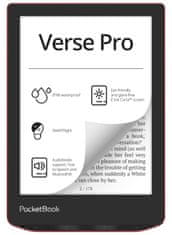 PocketBook e-book reader 634 Verse Pro Passion Red/ 16GB/ 6"/ Wi-Fi/ BT/ USB-C/ čeština/ červená