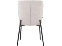 Danish Style Jídelní židle Oita (SET 2 ks), textil, béžová