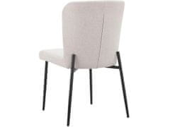 Danish Style Jídelní židle Oita (SET 2 ks), textil, béžová