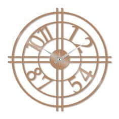 ASIR GROUP ASIR Nástěnné hodiny kov ČÁSTEČNÝ CIFERNÍK měděná 49 x 49 cm