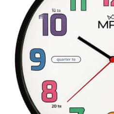 MPM QUALITY Designové plastové hodiny MPM Areti, černá