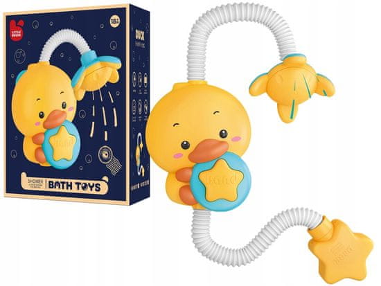 Lean-toys Hračka Do Koupele Kachna Kačenka Sprcha Na Baterie