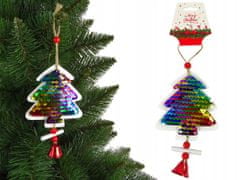 Lean-toys Vánoční Stromek S Cepíny Zvonilka Ozdoba Na Vánoční Stromeček