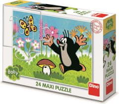 Dino Puzzle Krtek a houba MAXI 24 dílků