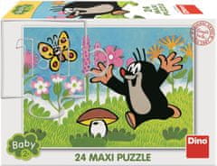Dino Puzzle Krtek a houba MAXI 24 dílků