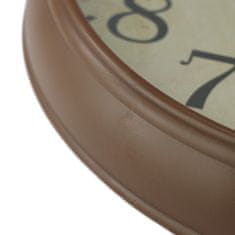 Prim Designové nástěnné plastové hodiny PRIM Historic – II. jakost, hnědá