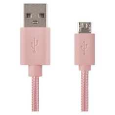 Emos Nabíjecí a datový kabel USB-A 2.0 / micro USB-B 2.0, 1 m, růžový