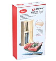 Alpina Steakový nůž v dřevěné krabičce sada 4 ksED-247384