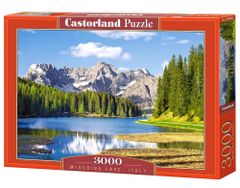 WOWO Puzzle CASTORLAND 3000 dílků - Jezero Misurina, Itálie, 92x68cm