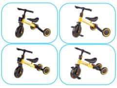 WOWO Multifunkční Tříkolka Trike Fix Mini 3v1 s Žlutými Pedály pro Děti