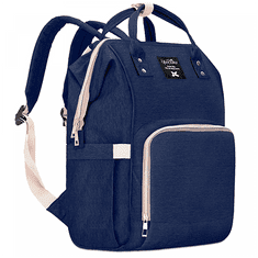 Herzberg HG-03206: Multifunkční taška na plenky a kojenecké lahve pro maminky – modrá