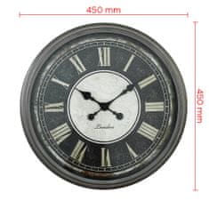 MPM QUALITY Designové plastové hodiny niklové MPM E01.3883, nikl