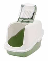 Nobby Mačacia toaleta Nestor 56 x 39 x 38,5 cm zelená-biela