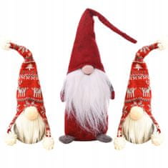MUVU Sada Vánočních Trpaslíků, 3 Trpaslíci, Vánoční Dekorace, Gnome