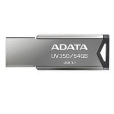 Adata Flashdisk UV350 64GB, USB 3.1, silver, potisk