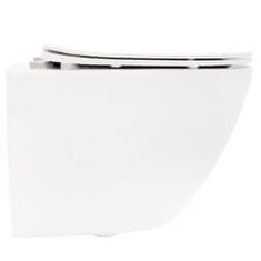 BPS-koupelny Závěsná WC mísa se SoftClose sedátkem REA CARLO MINI FLAT, bílá
