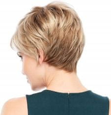 Korbi Paruka blond vlasy krátké pramínky s třásněmi na síťce, W73