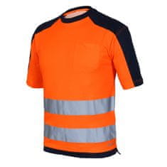 Industrial Starter Tričko REFLEXNÍ , modrá/oranžová, L