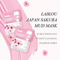 Bodybite Japonská bahenní maska sakura (12ks) | SAKURACLAY