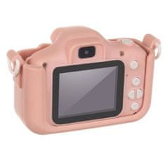 Kruzzel Dětský fotoaparát AC22296 růžový 32GB karta