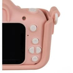 Kruzzel Dětský fotoaparát AC22296 růžový 32GB karta