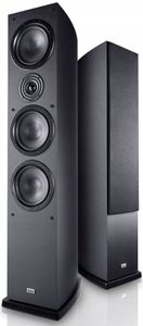 sloupové stojací reproduktory heco victa elite 702 stereo reproduktory špičkový zvuk výkon bassreflex ozvučnice 