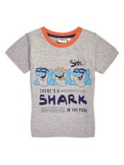 WINKIKI Chlapecké tričko Shark 122 šedý melanž