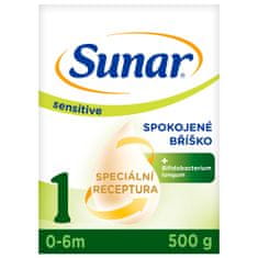Sunar Sensitive 1, počáteční kojenecké mléko 6 x 500 g