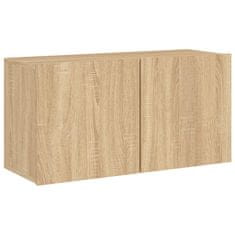 shumee 4dílná obývací stěna dub sonoma kompozitní dřevo
