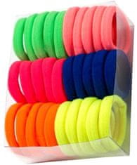 For Fun & Home Sada 30 silných a pružných gumiček do vlasů, 4,5 cm, materiál pružný plast