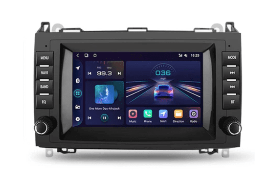 Hizpo 2Din Android Autorádio do Volkswagen Crafter od 2006, GPS navigace, WiFi, Bluetooth - Handsfree VW Crafter rádio, Mercedes Viano, Vito, Sprinter Autorádio s Kamerou