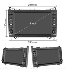 2GB 8" Apple CarPlay Autorádio pro Mercedes Sprinter B200, A Class W169, B Class, Viano, V Class autorádio s Android 2GB Volkswagen Crafter