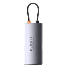 BASEUS Rozbočovač 4v1 Baseus řady Metal Gleam, USB-C na 3x USB 3.0 + Ethernet RJ45