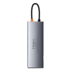 BASEUS Rozbočovač 9v1 Baseus Metal Gleam Series, USB-C na 3x USB 3.0 + HDMI + USB-C PD + Ethernet RJ45 + microSD/SD + VGA