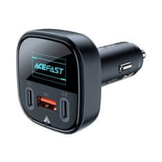 AceFast Nabíječka do auta Acefast B5, 101 W, 2x USB-C + USB, OLED (černá)
