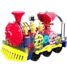 Leventi Transparentní lokomotiva pro děti Gear Train